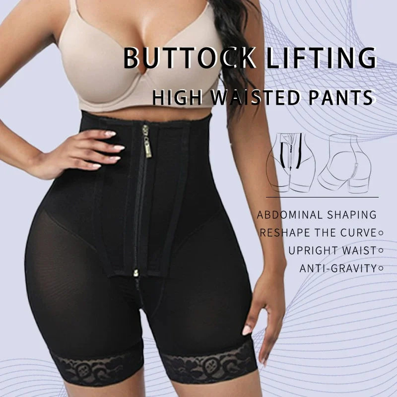 High Waist Body Shaper for Women Plus Size Butt Lifting Shapewear Shorts Tummy Control Fajas Colombianas Thigh Slimer Panties