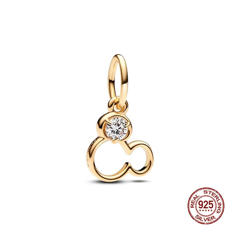 Charms 925 Silver Disney Series-Witch Charms Beads Fits 3mm Original Bracelet Necklace Womens DIY Fine Jewelry Gift Hot Sale