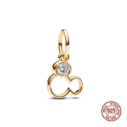 Charms 925 Silver Disney Series-Witch Charms Beads Fits 3mm Original Bracelet Necklace Womens DIY Fine Jewelry Gift Hot Sale