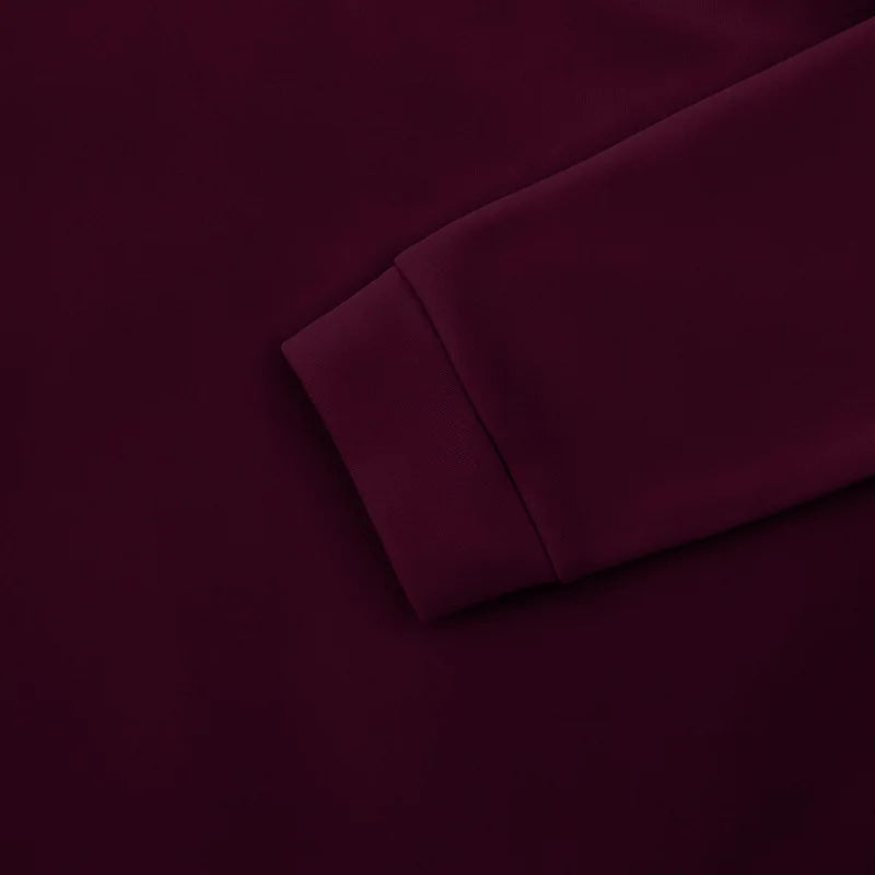 American autumn and winter heavy fleece long-sleeved men's sweater half zipper loose stand-up collar pullover men's sweater