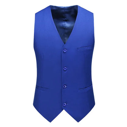 YASUGUOJI New Wedding Dress High-quality Men's Fashion Design Suit Vest Plus Size Men's Business Casual Suit Vest 15-colors