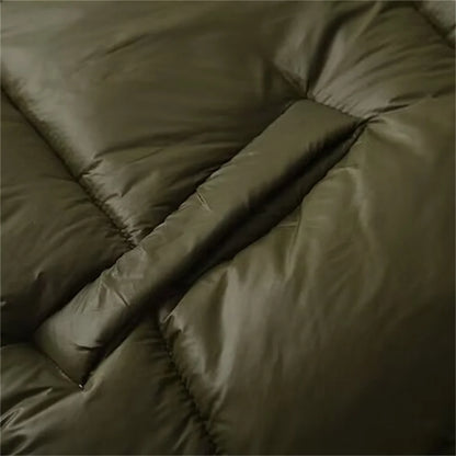 Autumn/Winter New Product Women's Standing Neck Hooded Long Sleeve Side Pocket Short Cotton Coat Jacket