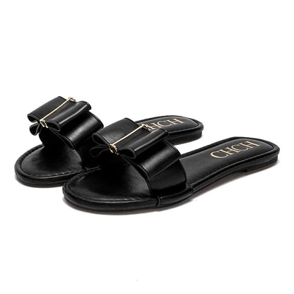 2025 NEW Slippers high quality PU flat women's shoes red shoes luxury brand new listing