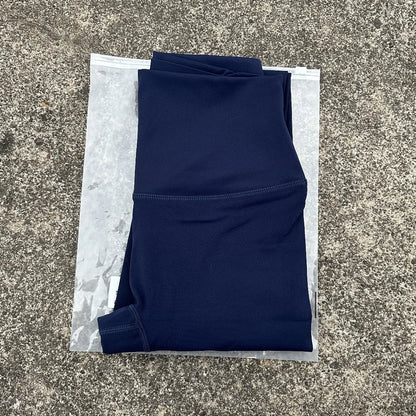 Solid Color Back Waist Pocket High Waist Yoga Legging Women Sport Cropped Pants Butter Athletic Gym Comprehensive Training Jog