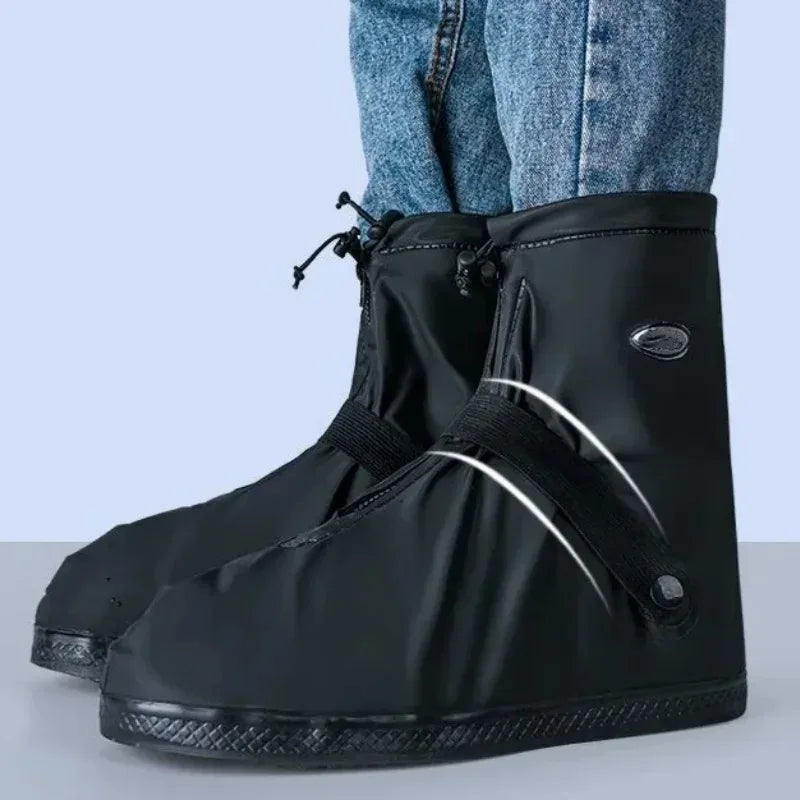 Waterproof Rain Boot Covers Reusable Non-Slip Cycling Hiking Shoe Protectors Rain Snow Wet Sand Overshoes Pants Protectors