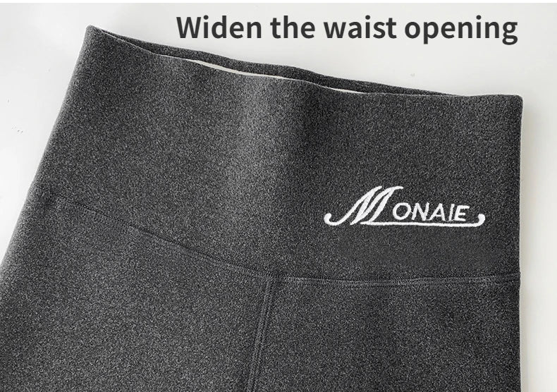 Winter Cashmere Leggings Women Solid Warm Leggings High Waist Slim Stretchy Pants Big Size Adding Velvet and Thickening Pants