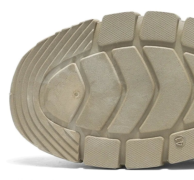 Mens Casual Labor Shoes Fashion Zipper Versatile Men Outdoor Climbing Shoes Non Slip Wear-resistant Sneakers Zapatos Para Hombre