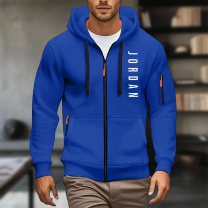 2025 New men's hooded sweatshirt, sweatshirt, zipper hooded jacket, men's cotton pullover hooded sweatshirt, men's use