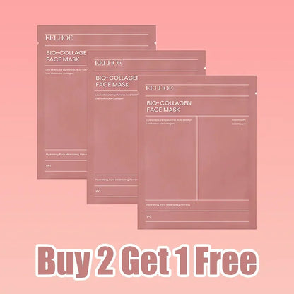 Korean Skincare Custom Bio Collagen Beauty Deep Hydrating Overnight Bio-collagen Face Skin Care Mask Sheet Facial Collagen Mask