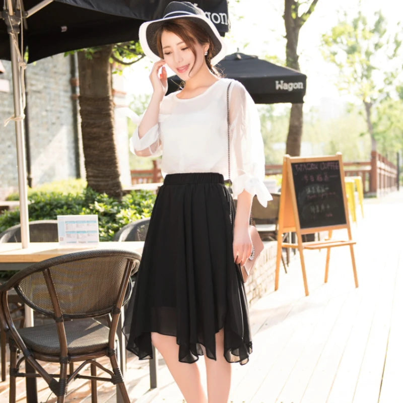 A Line Female Skirts New In Women's Skirt Midi Modest High Quality Clothing Trend 2026 Cheap Aesthetic Luxury Elegant Vintage V