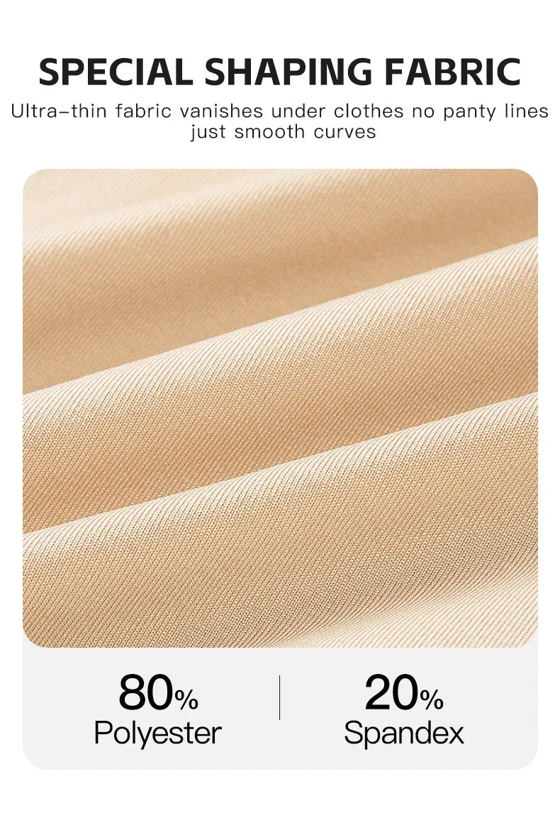 Women's Padded Butt Lifter Body Shaper with 4 Sponge Pads Tummy Control Shapewear Panties with Waist Cincher and Hook Closure