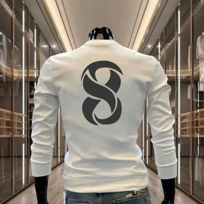 Autumn Men's Cotton Sweatshirt Korean Cool O-neck Long Sleeve Top High Quality Harajuku High Street Men Clothing Streetwear Men