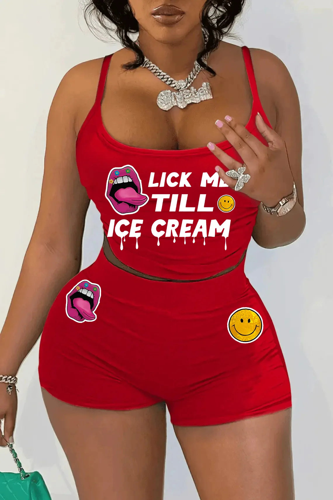 Sexy Spaghetti Strap Crop Tops And Short 2 Piece Sets Woman Outfit 2026 Summer Sexy Sport Casual Two Piece Set Women Short Sets