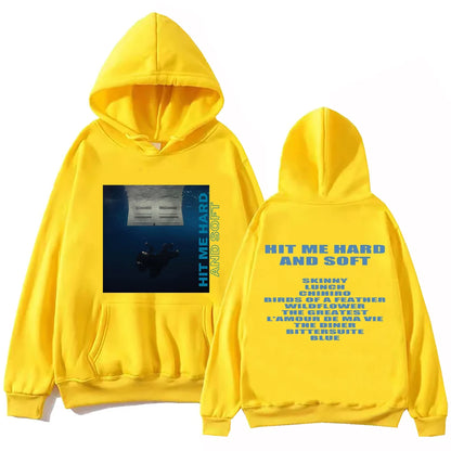 "Hit Me Hard And Soft" Billie Sudadera con capucha Harajuku jersey top Sudadera fan Regalo men's hoodie