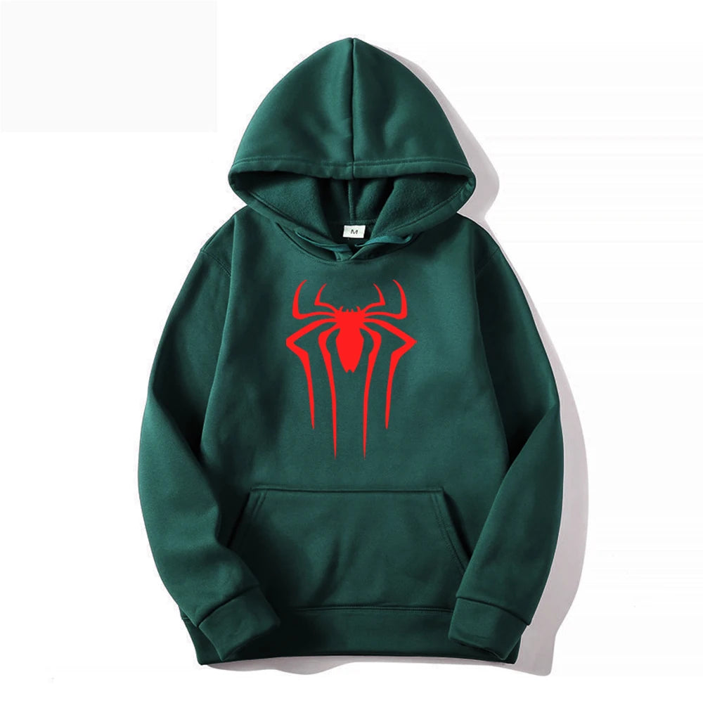 Fashion brand men's hoodie casual hoodie sportswear men's/women's top printed spider hoodie