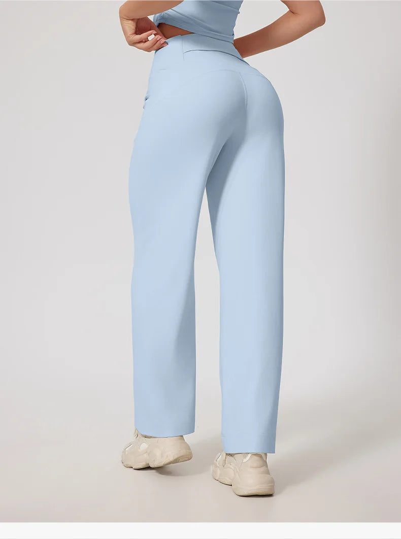 New Women Sportswear Yoga Set Sport Suit Gym Workout Clothes Gym Vest Crop Top High Waist Straight leg Pants Fitness Sports Wear