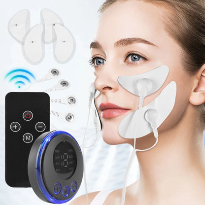 EMS Facial Massager Face Tightening Tool Anti-Wrinkle Anti-Aging Beauty Device USB Charging 8 Modes 19 Levels for Neck Face