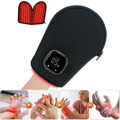 Red Light Therapy for Hand Pain Relief with 660nm Red & 850nm Infrared Light,Rechargeable LED Near Infrared Light Therapy Glove