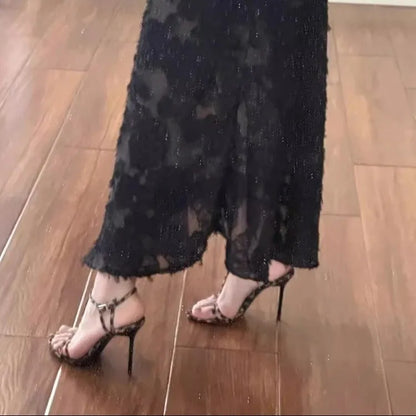 Women's High Heels Casual Slingback Pointed Toe Sandals Feminine Sexy 2025 Designer High Heels Summer Dress Party Sandals Women