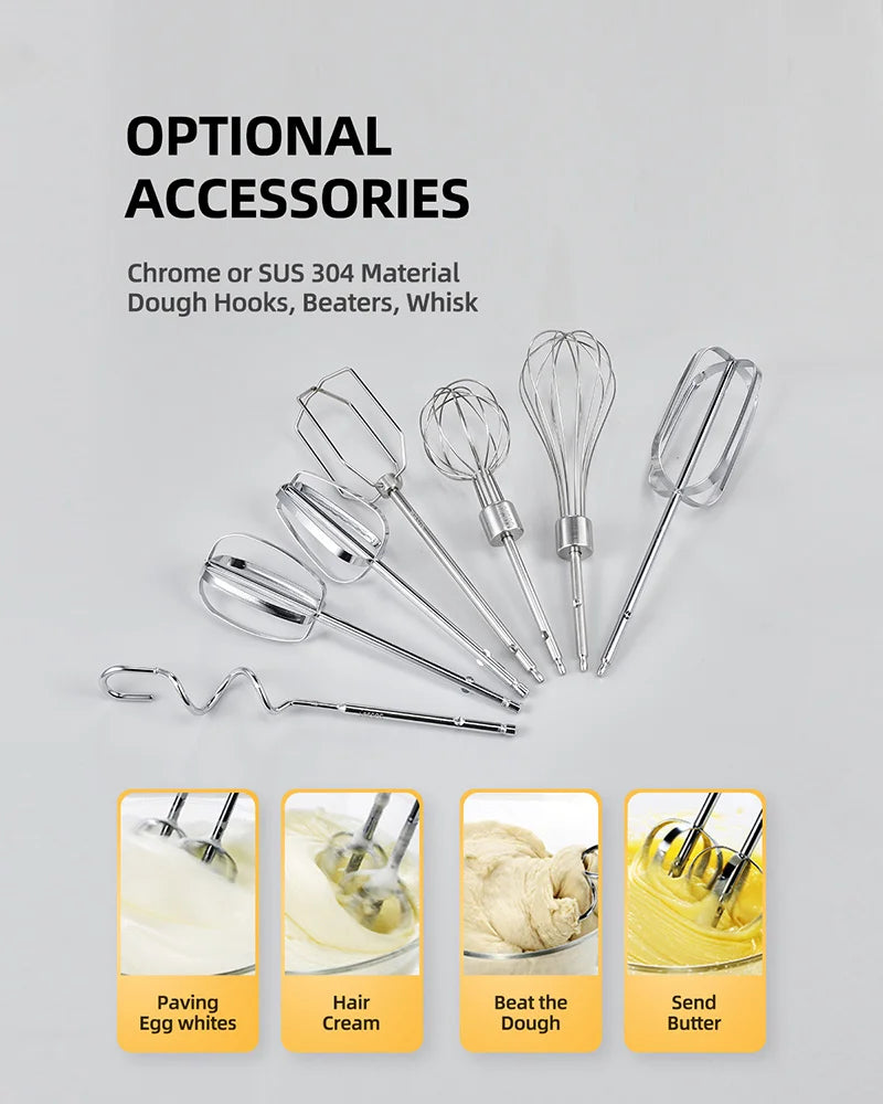 Custom Home Kitchen Electrica Batidora De Mano 7 Speed Food Flour Dough Cake Egg Beaters Handmixers Electric Held Hand Mixers