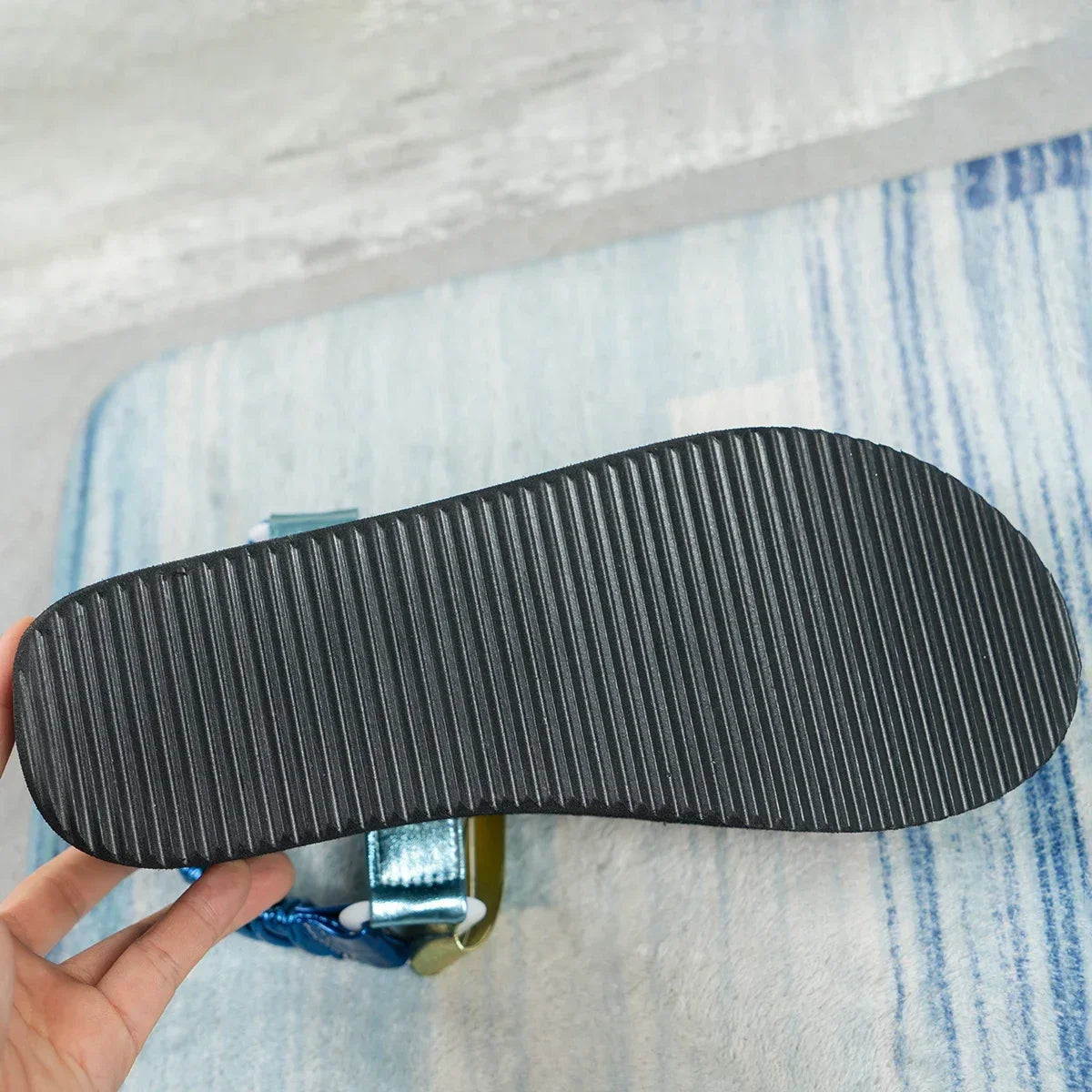 Platform Sandals 2025 Summer Flat Women Shoes Foot high heels Beach Sandals Outdoor All-match Casual Slippers Large Size Sandals