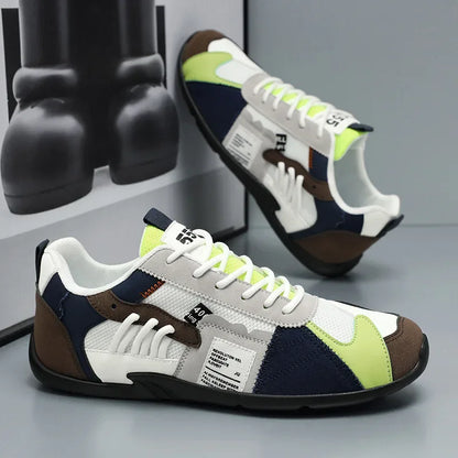 Low-Top Men's Casual Shoes Breathable Retro Sporty Style Summer New Fashion Trendy Bean Board Shoes Comfortable Rubber Sole