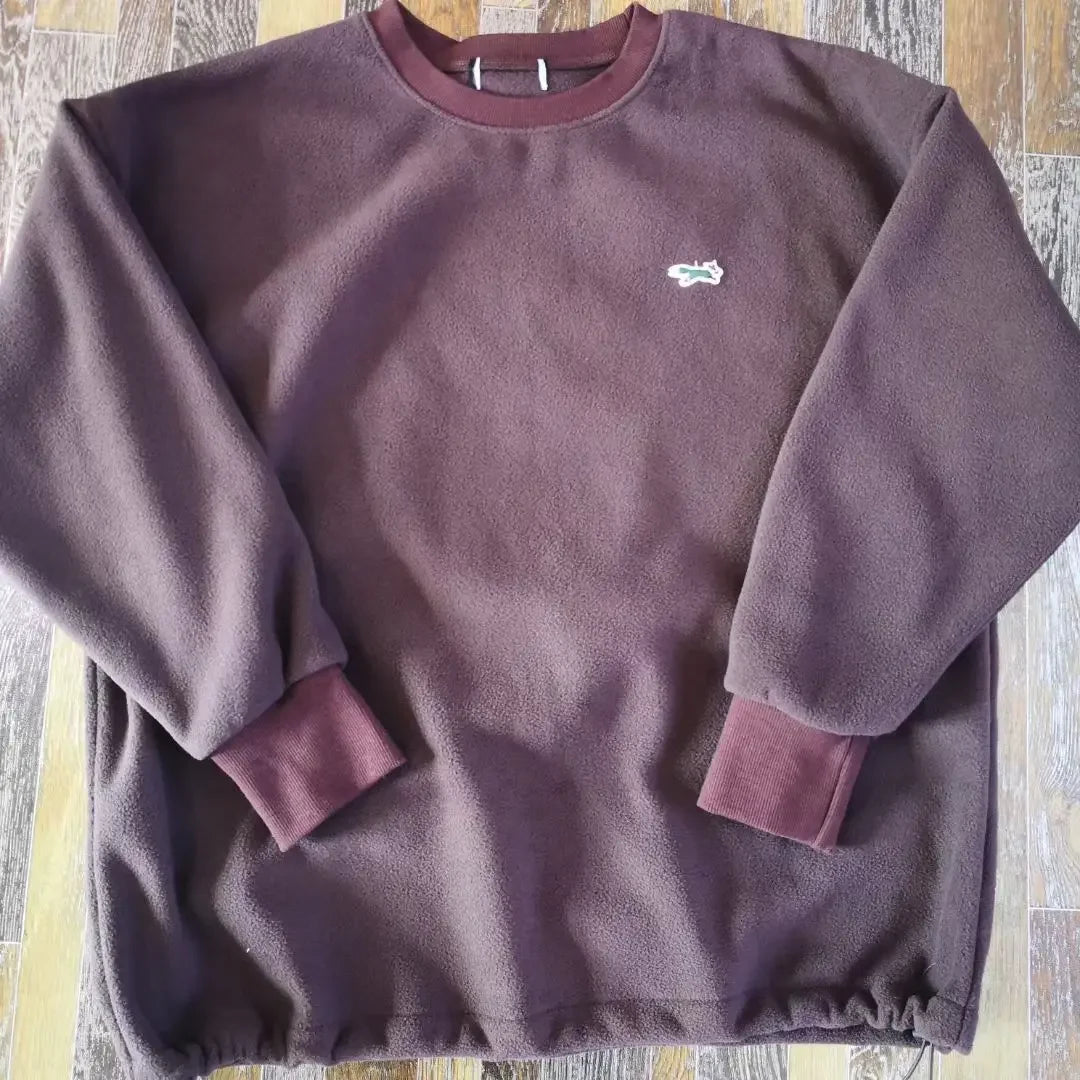 Double-Faced Fleece Sweatshirt with Corded Hemline And Embroidery round Neck Women's Fashion Brand Sweatshirt from Freak's Store