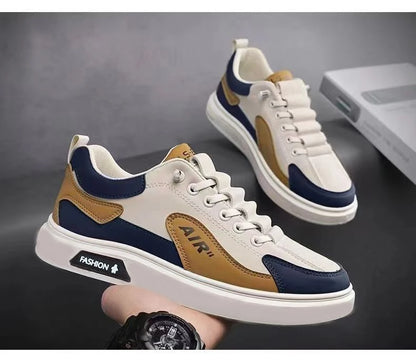 New 2025 Men's Casual oes Leather Surface Comfortable Spring Autumn Trendy Sports oes Versatile Faionable Korean Sle