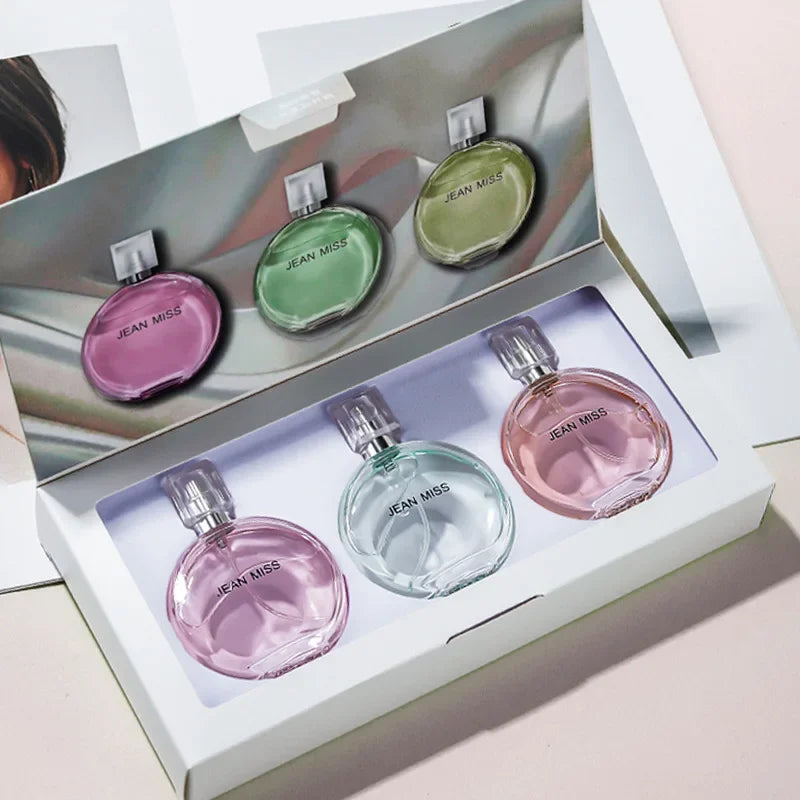 3*30ML Set of Floral Scented Perfume for Women Men Scent Lasting Fragrance Pheromone Eau De Parfum High Quality Gift Box