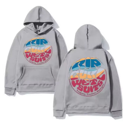 2025 Trend Rip Curl Autumn/Winter Hoodie Printed Men's Pullover Hoodie Hoodie Brand Jogger Long Sleeve Warm Sweatshirt Top