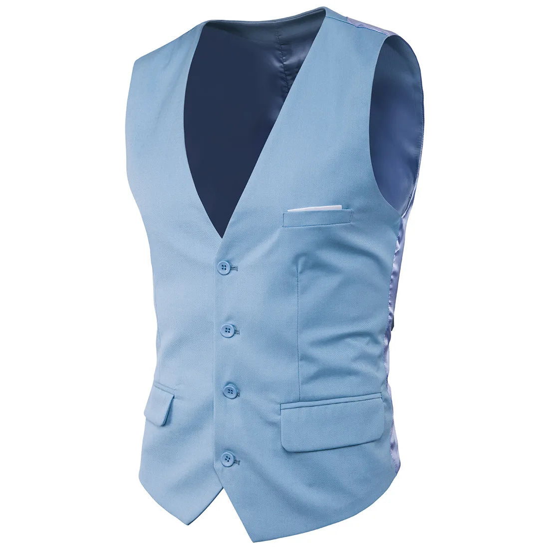 High Quality Men Suit Vest Waistcoat Business Casual Slim Groom Groomsman Wedding Men's Dress Blazer Vests 9 Colors Formal Party