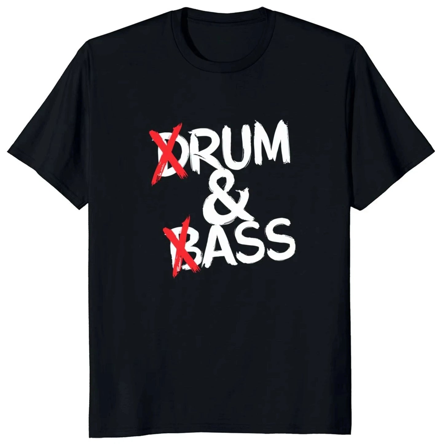 Funny Drum and Bass T Shirt Rum and Ass Lovers Jokes Y2k Short Sleeve 100_ Cotton Soft Unisex O-neck Summer Tee Tops EU Size