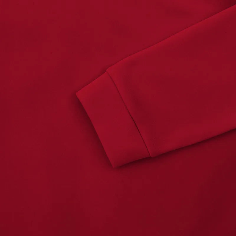 American autumn and winter heavy fleece long-sleeved men's sweater half zipper loose stand-up collar pullover men's sweater