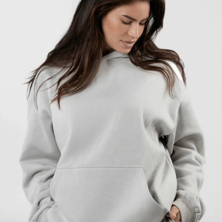 Comfrt Street Sle Heavy Waed Hoodie Thin Fce ex Couples Sweatirt Quiet Color Series Men's Women's Cotton Long Sl...