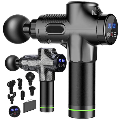 30 Level Massage Gun Fascia Deep Muscle Relax Body Neck Massager Electric Fitness Equipment Noise Reduction Male Female