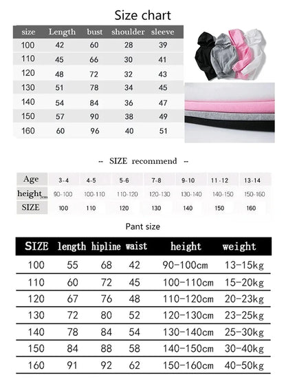 Brand Creative Leisure Sports Hoodie+Pants Sports Leisure Comfortable Warm Children's Set