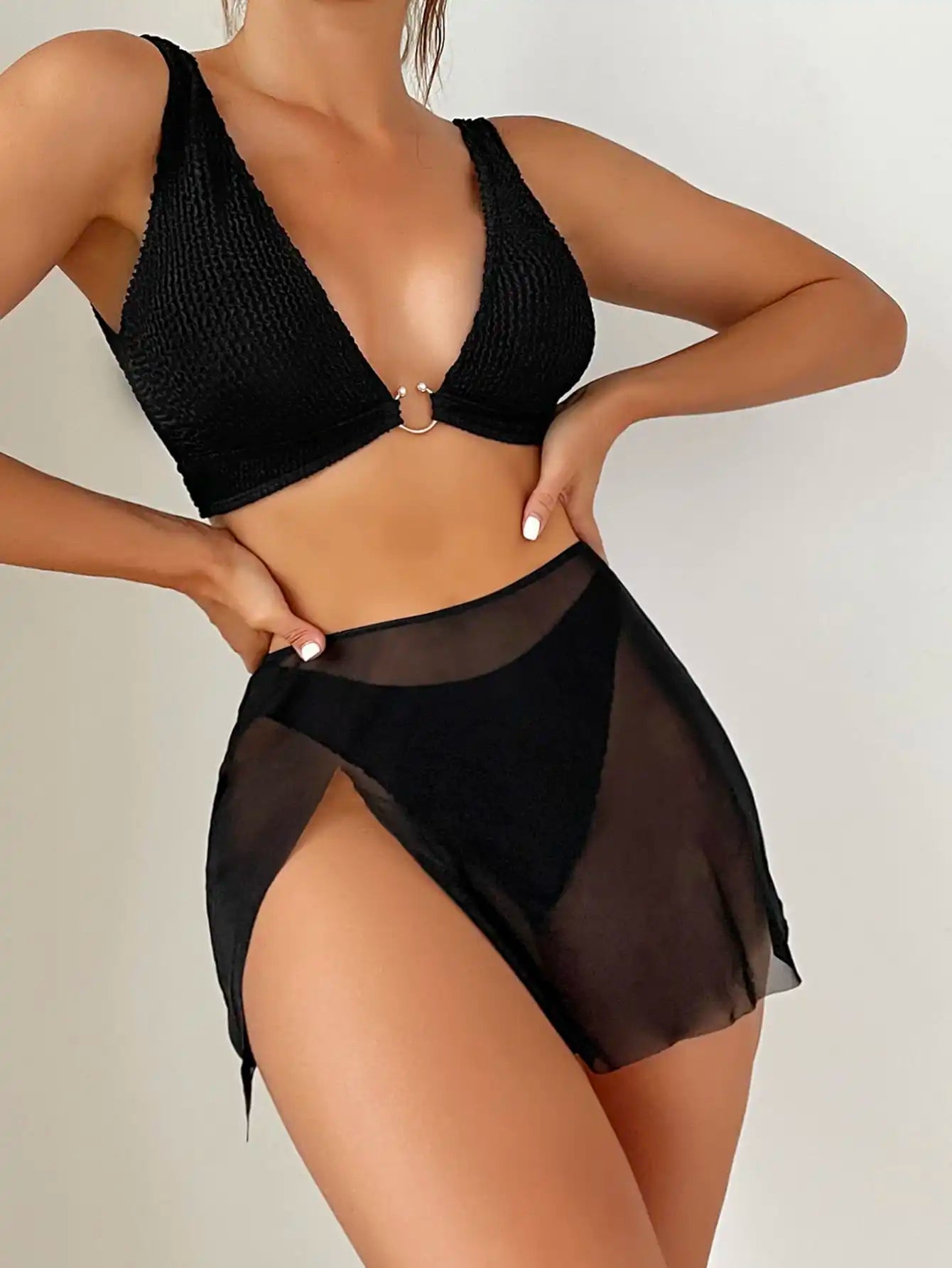Brazilian Thong Bikini 2026 Women With Skirt Sexy Swimwear Female Padded Swimsuit Push Up Beachwear Bathing Suit Biquini Summer