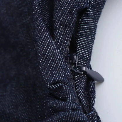 Denim Dress Women's Spring Summer Casual Long Dresses For Women 2025 New Fashion Ruched Short Sleeve Streetwear Midi Dress