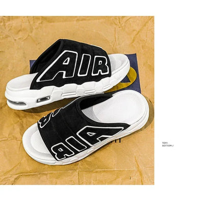 Men Air Cushion Design Slide Man Summer PVC Soft Non-slip Men's Sports Slippers New Slippers for Men Flip Flops Chanclas Hombre