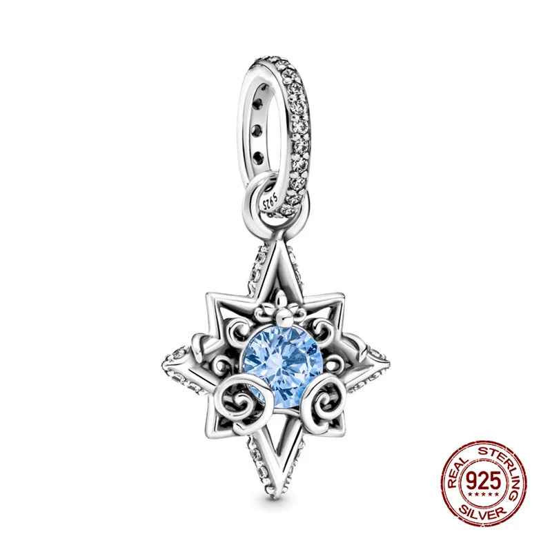 Charms 925 Silver Disney Series-Witch Charms Beads Fits 3mm Original Bracelet Necklace Womens DIY Fine Jewelry Gift Hot Sale