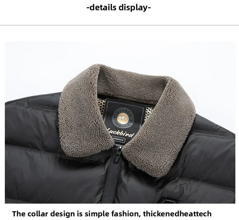 Top Grade Graphene Warmth Technology Men's New Winter Parka Jacket Windbreaker Diamond Quilted Bubble Puffer Coats