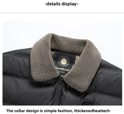 Top Grade Graphene Warmth Technology Men's New Winter Parka Jacket Windbreaker Diamond Quilted Bubble Puffer Coats