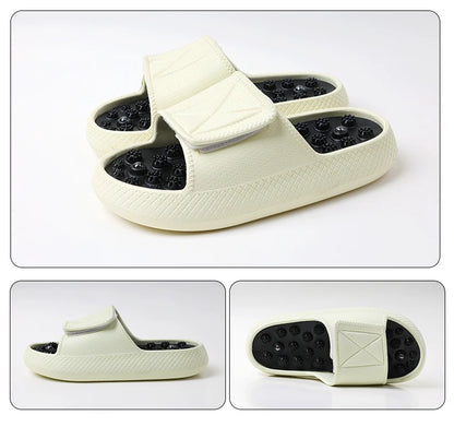 New Summer Men Massage Slippers Sides Indoor Outdoor Sandals Beach Casual Shoes Soft Sole Slides Men Flip-flops Men's Footwear