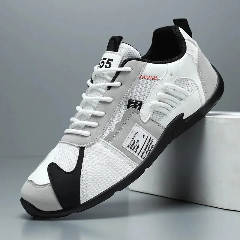 Low-Top Men's Casual Shoes Breathable Retro Sporty Style Summer New Fashion Trendy Bean Board Shoes Comfortable Rubber Sole