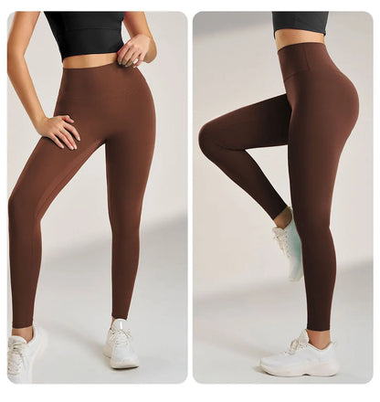 Yoga Leggings Pants Trousers Women's Quick Dry Sports Leggings High Waisted Fitness Pants Stretch Peach Butt Gym Clothing