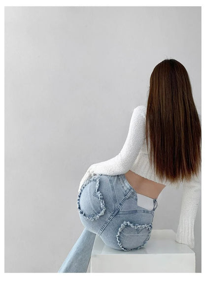 Women Flare Jeans Vintage Loose Cowboy Pants Harajuku Aesthetic Baggy Denim Trousers Aesthetic Y2k  Instagram Wide Legged Jeans