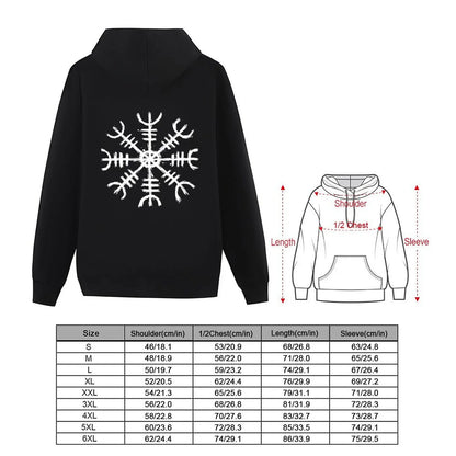 Helm of Awe Hoodie autumn new products autumn jacket men mens clothing graphic t shirts men new hooded tee
