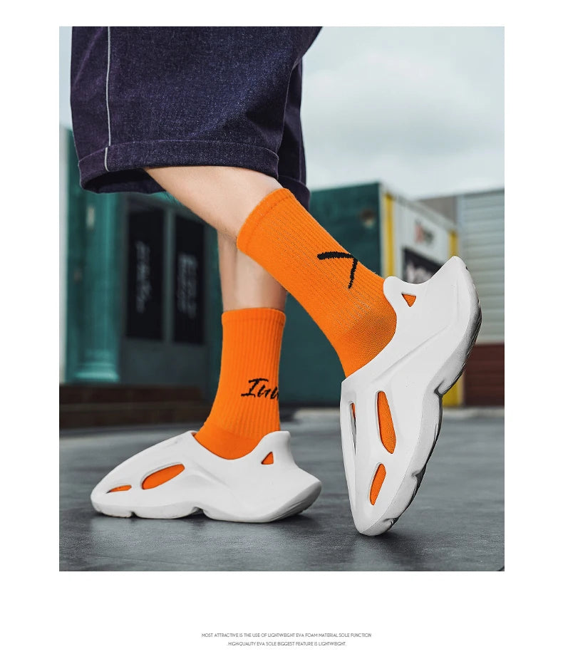 Sandals Mens Slippers Summer EVA Hole Sandals Man Shoes Brand Beach Platform Water Slides Unisex Hollow Sandals Men Casual Shoes