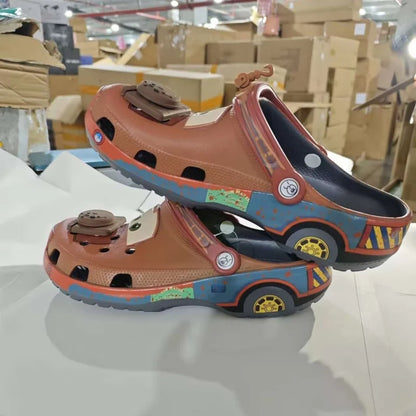 Adult Cartoon Mater Slippers Cars Shoes Outdoor Sandals Cute Figurine Anime Trailer Character Cave Shoes Sandals Eva Shoes Gift