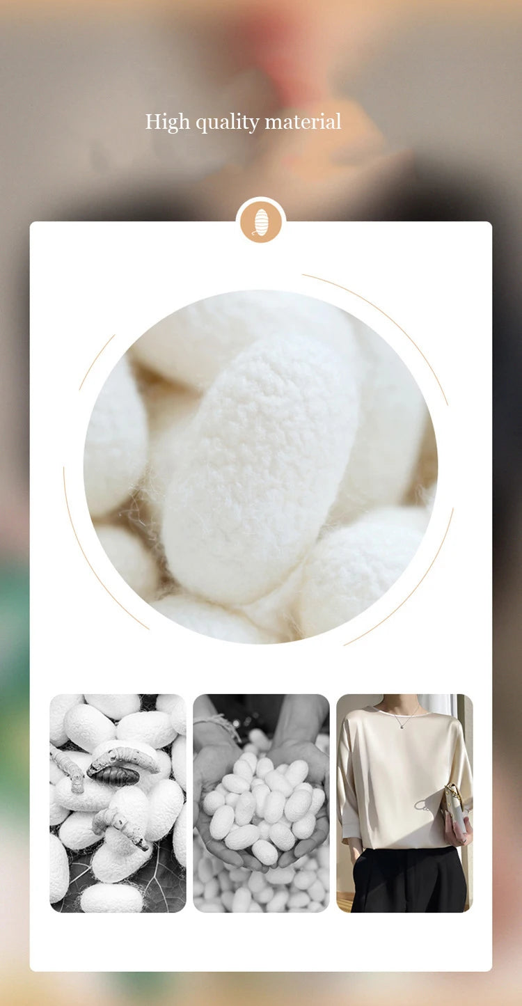 New In Summer Satin Silk Half-Sleeve Tee Tops Basic Solid Women‘s T-Shirt Casual O-neck Thin Shirts Ladies Loose Blouses